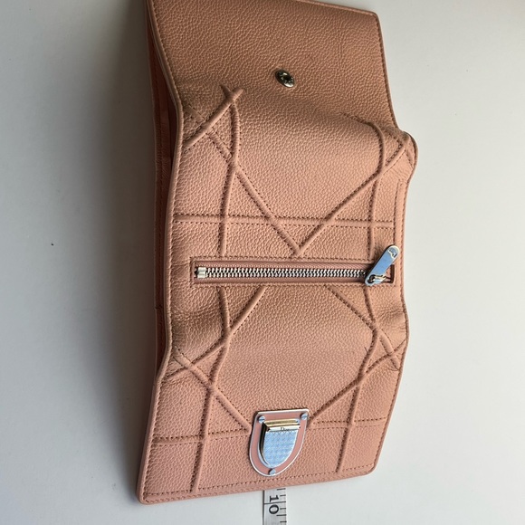 Dior Light Pink Leather Diorama Elancee Flap Wallet - Picture 10 of 13